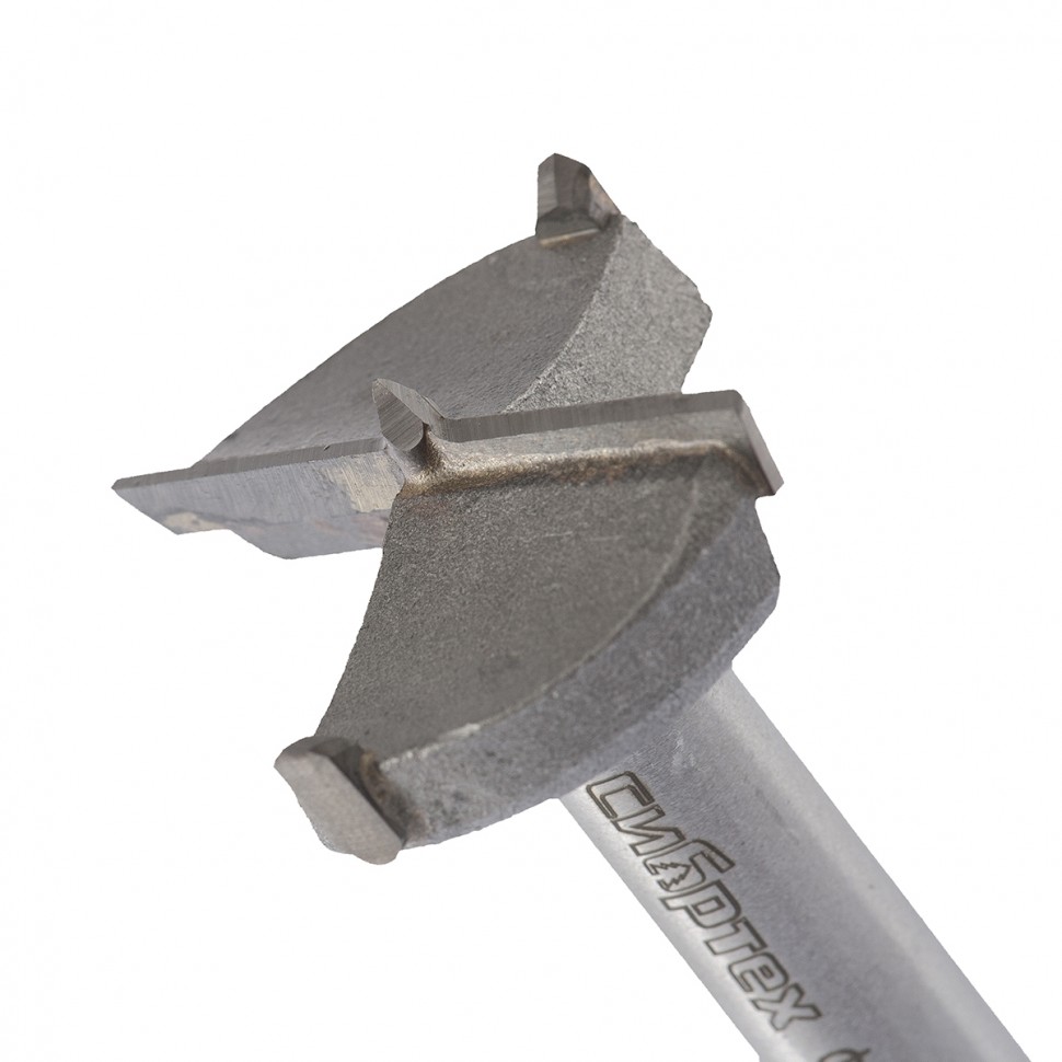 Сверло Форстнера по дереву, 38 мм, цилиндрический хвостовик Сибртех (704838)