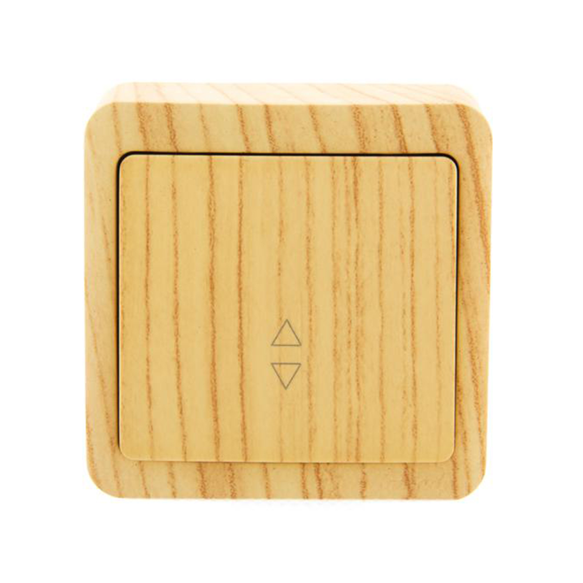 Выключатель открыт. уст. "viola" 1 кл. проходной, беленый дуб (1/12/144) "lezard" 751-5200-105