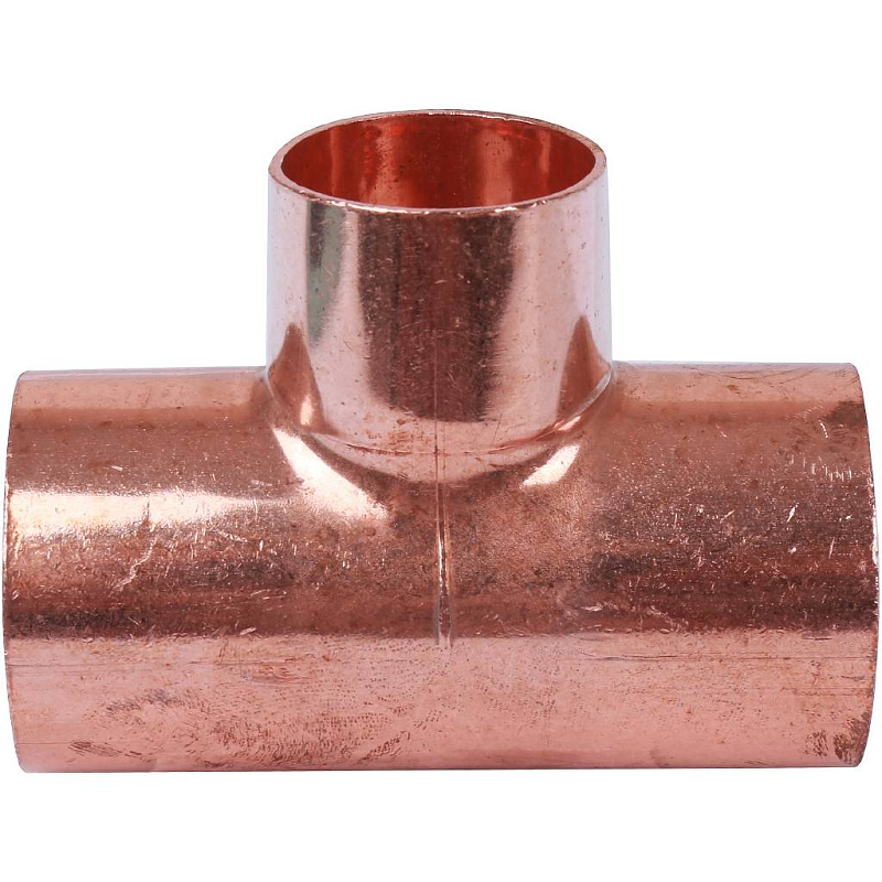 Тройник переходной 54x28x54 мм медный под пайку SANHA 15130542854