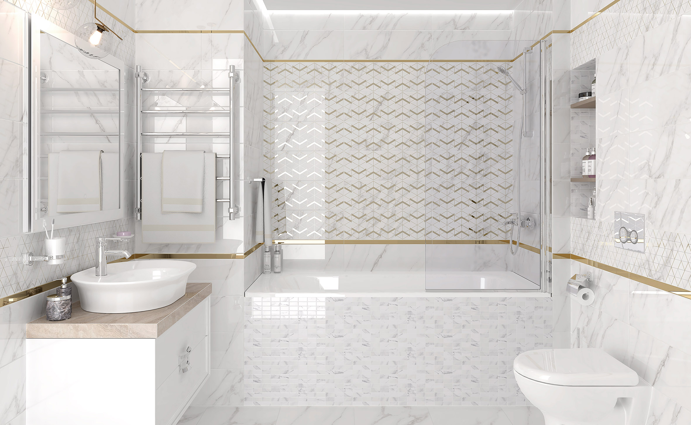 Camelot белый 20x60