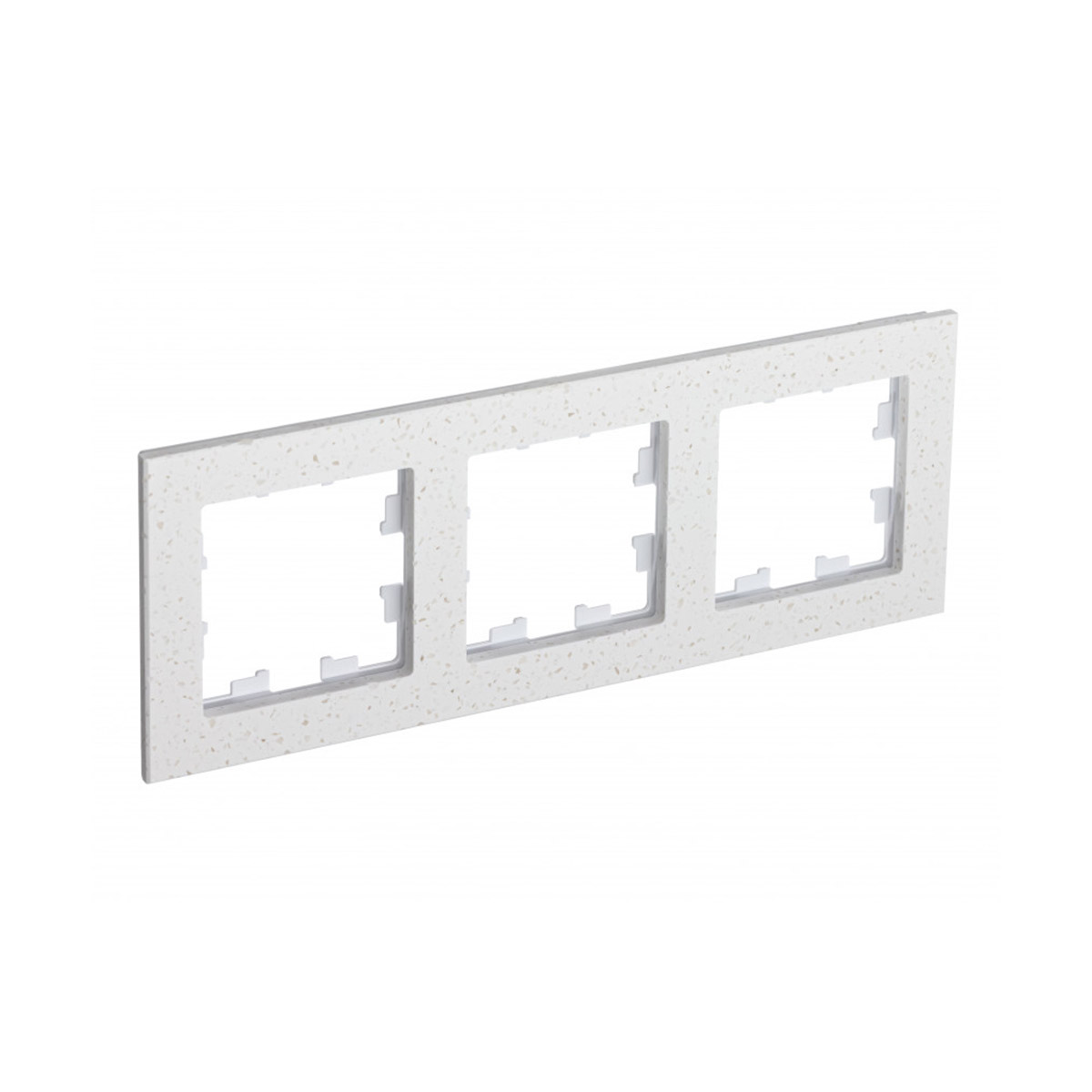 Рамка "atlasdesign nature" 3-х местн. универс., мрамор, крем роял (1/6/12) "schneider"