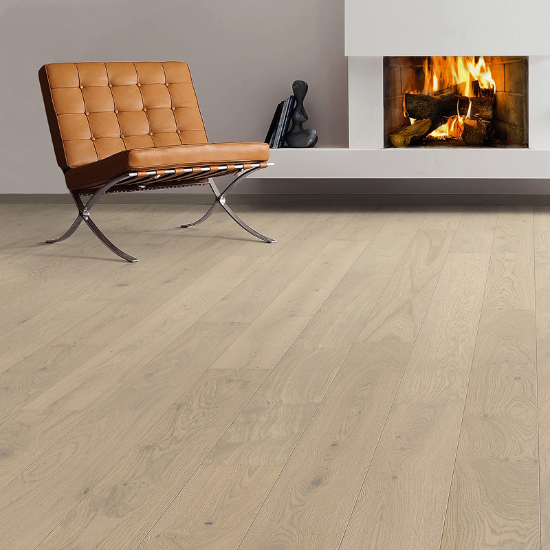 Паркетная доска Haro Series 4000 (5G) 535538 Дуб Кремово-белый Маркант брашированный однополосный 4V2200 x 180 x 13.5мм