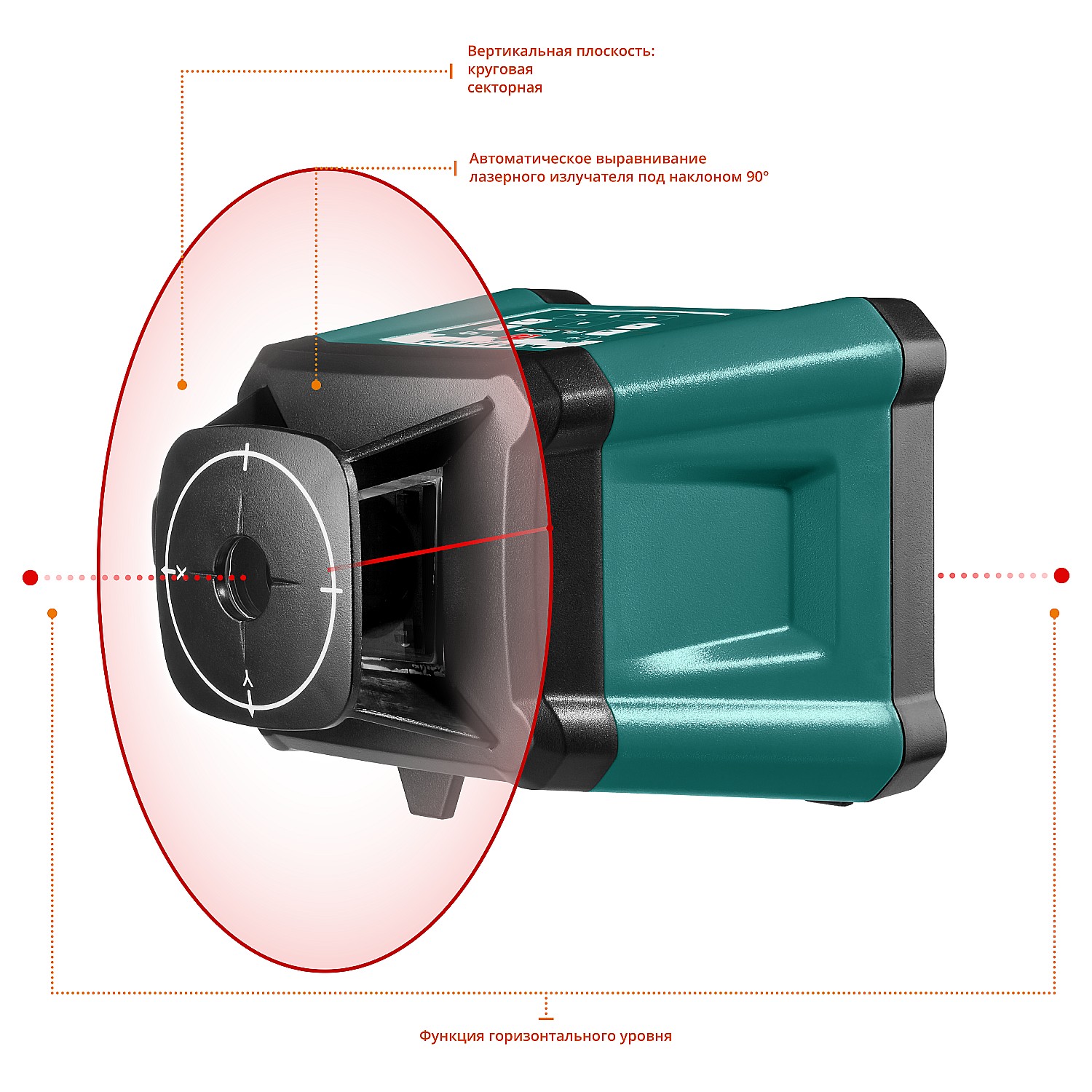Ротационный лазерный нивелир ″RL600″, сверхъяркий, KRAFTOOL 34600, 600м, IP54, точн. 0,2 мм/м, 4ХC