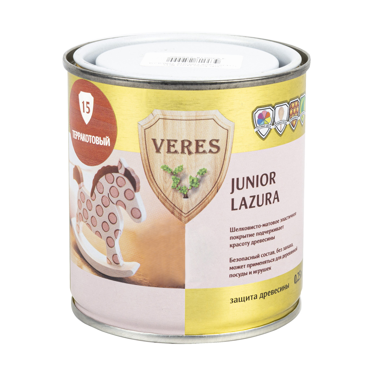 Верес джуниор №15 терракотовый 0,25 л (1/6) "veres"