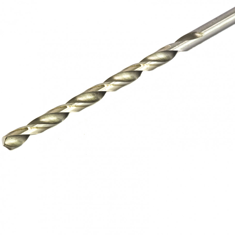 Сверло по металлу, 5.5 х 139 мм, полированное, удл, HSS, 10 шт, цилиндрический хвостовик Matrix (715055)