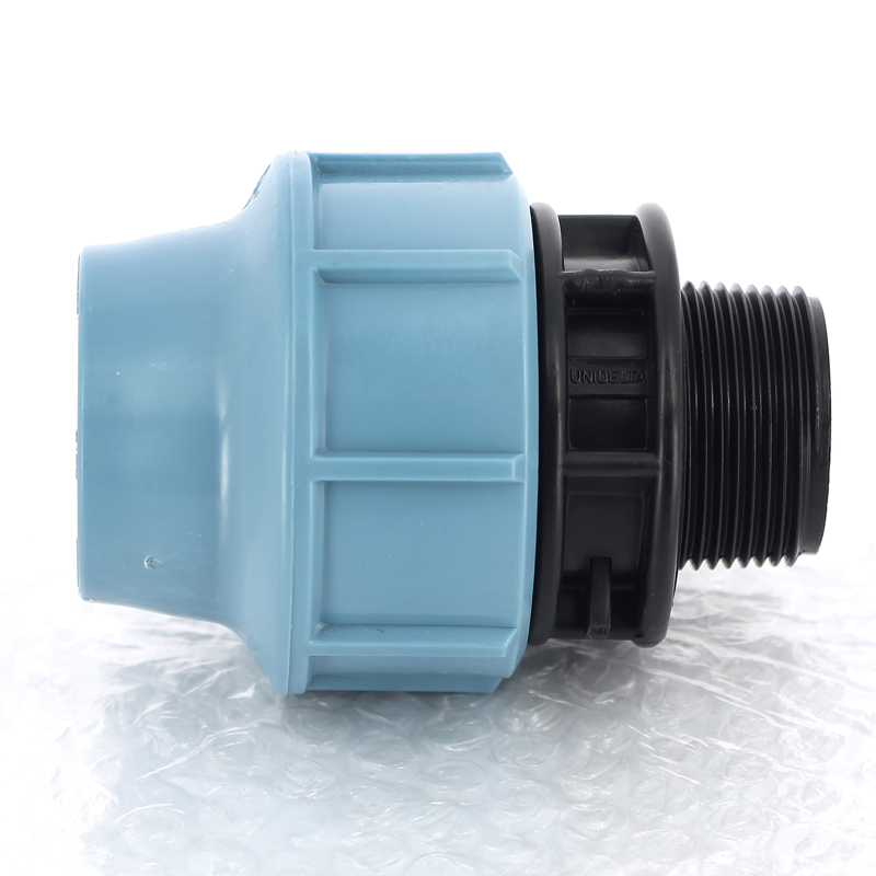 Муфта ПНД обжимная НР 40 х 1"1/4 для водопроводных труб UNIDELTA