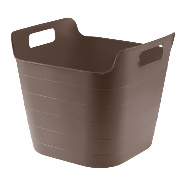 Ведро гибкое сверхпрочное, 26 л, коричневое, Сибртех (67509)