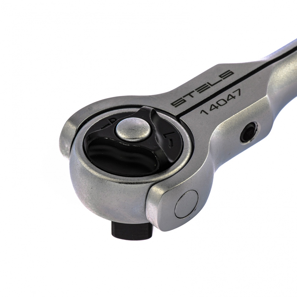 Ключ трещотка 1/2, 72 зуба, с быстрым сбросом, поворотная голова СrV Stels (14047)