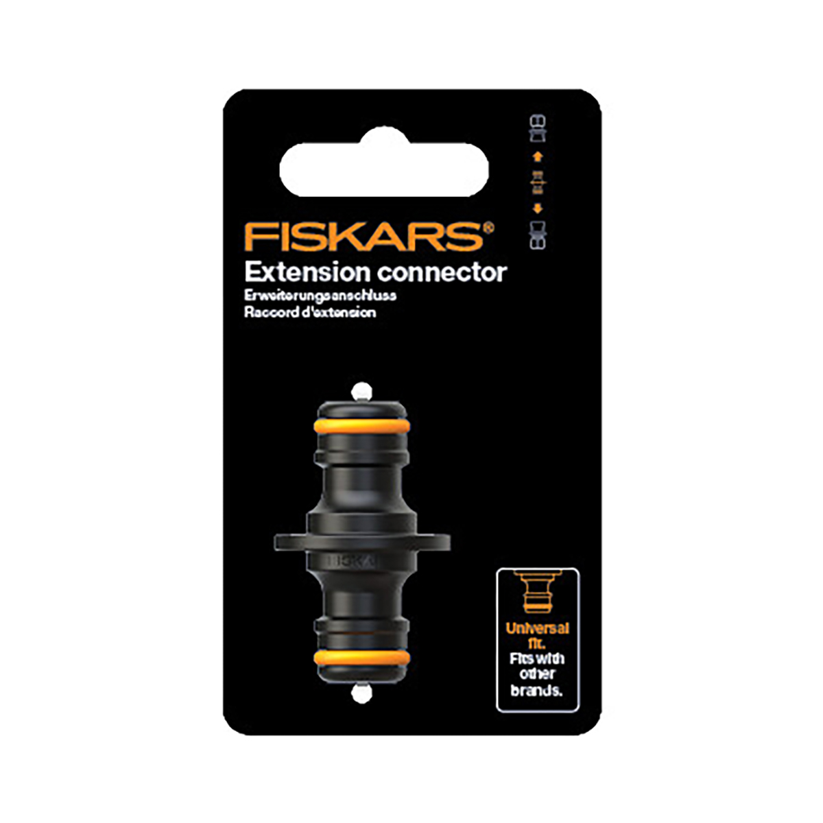 Муфта для шлангов соед. 1/2" - 3/4" - 3/8" (1/10) "fiskars" 1027068