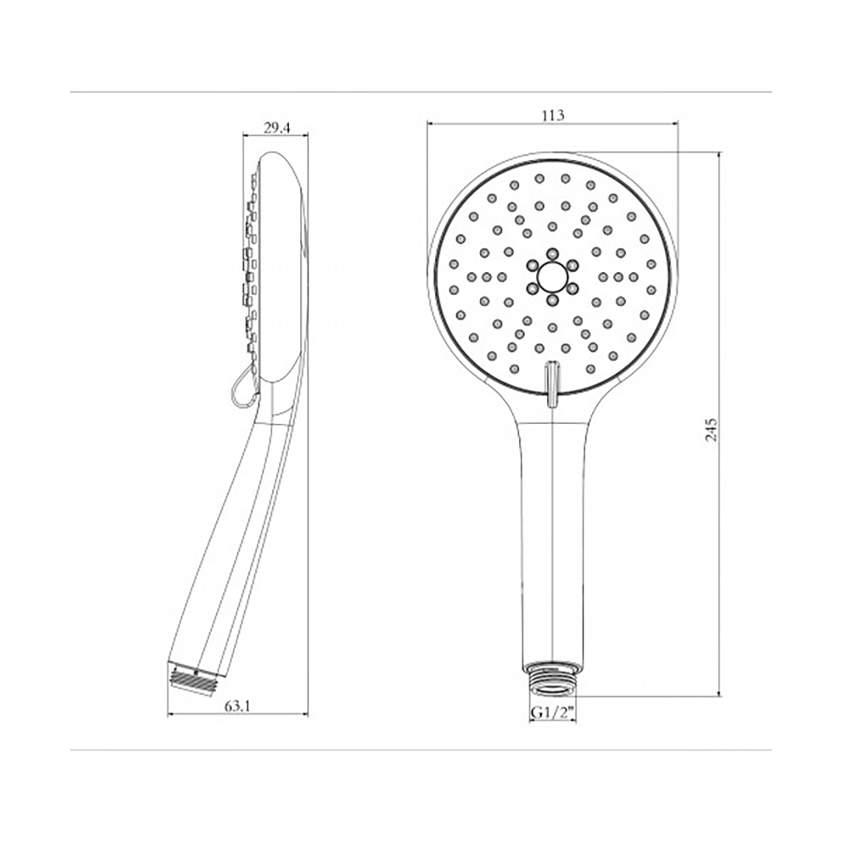 Лейка для душа d=113 мм 3 режима lm8116c (1/10) "lemark"