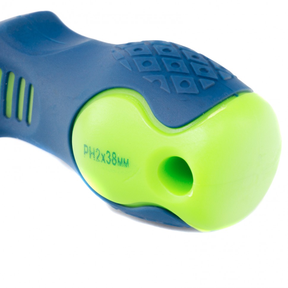 Отвертка, PH2 х 38 мм, CrV, двухкомпонентная рукоятка Сибртех (11831)