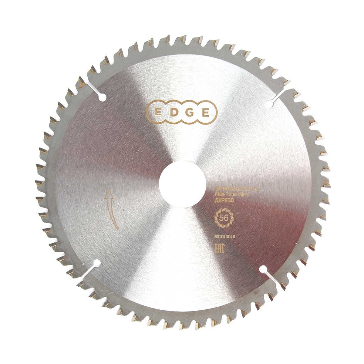 Диск пильный по ламинату 190 х 30/20/16, 56 зубьев (1/50) "edge by patriot" 810010016