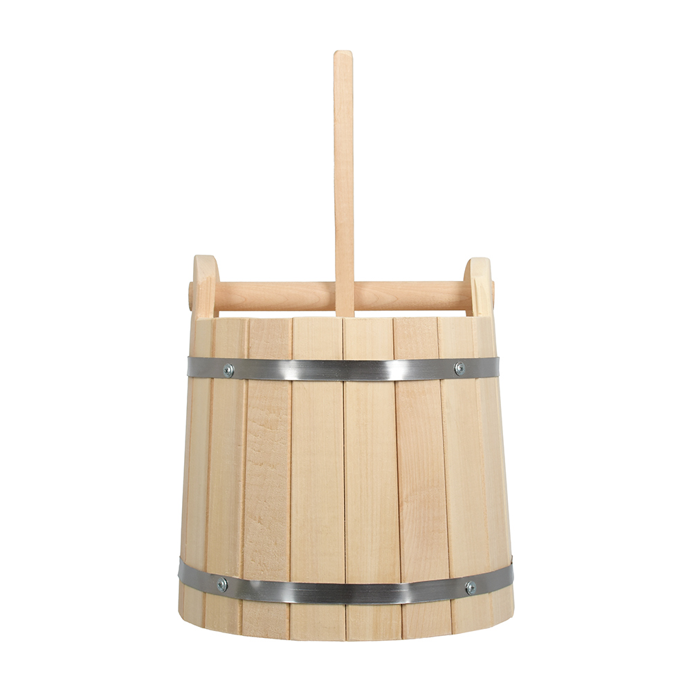 Кадка для воды и солений 10 л с гнетом и замком, липа (1) "банные штучки" 32702