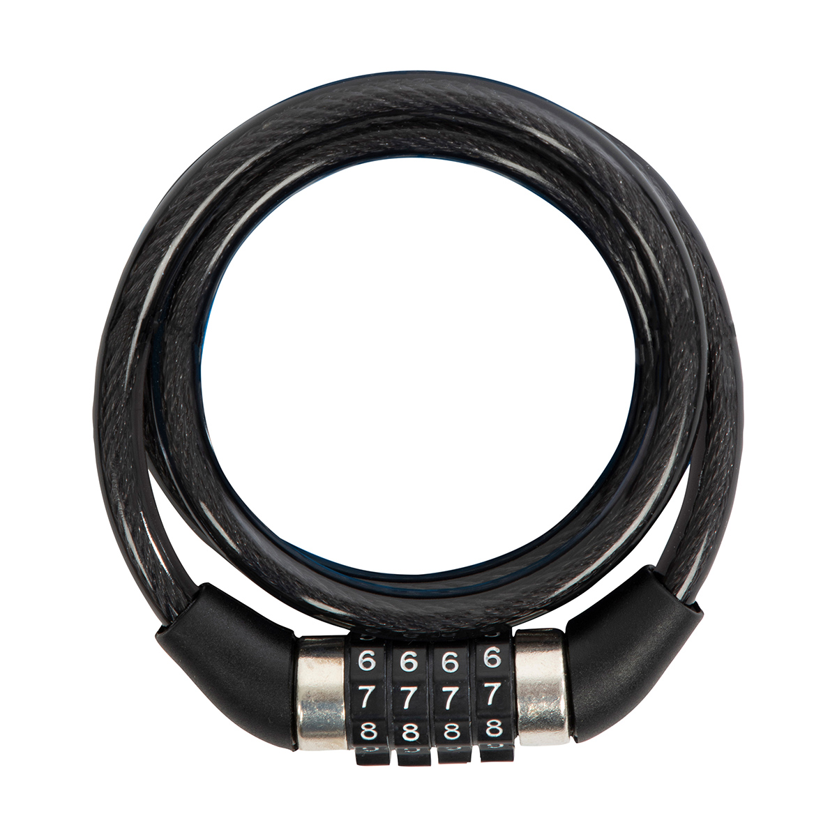 Замок велосипедный "park" кодовый 120 см, трос 8 мм (1/20/60)