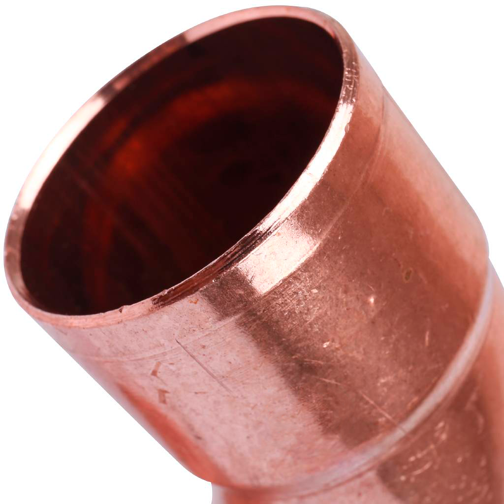 Отвод однораструбный 42 мм / 90° под пайку медный SANHA 15001A42