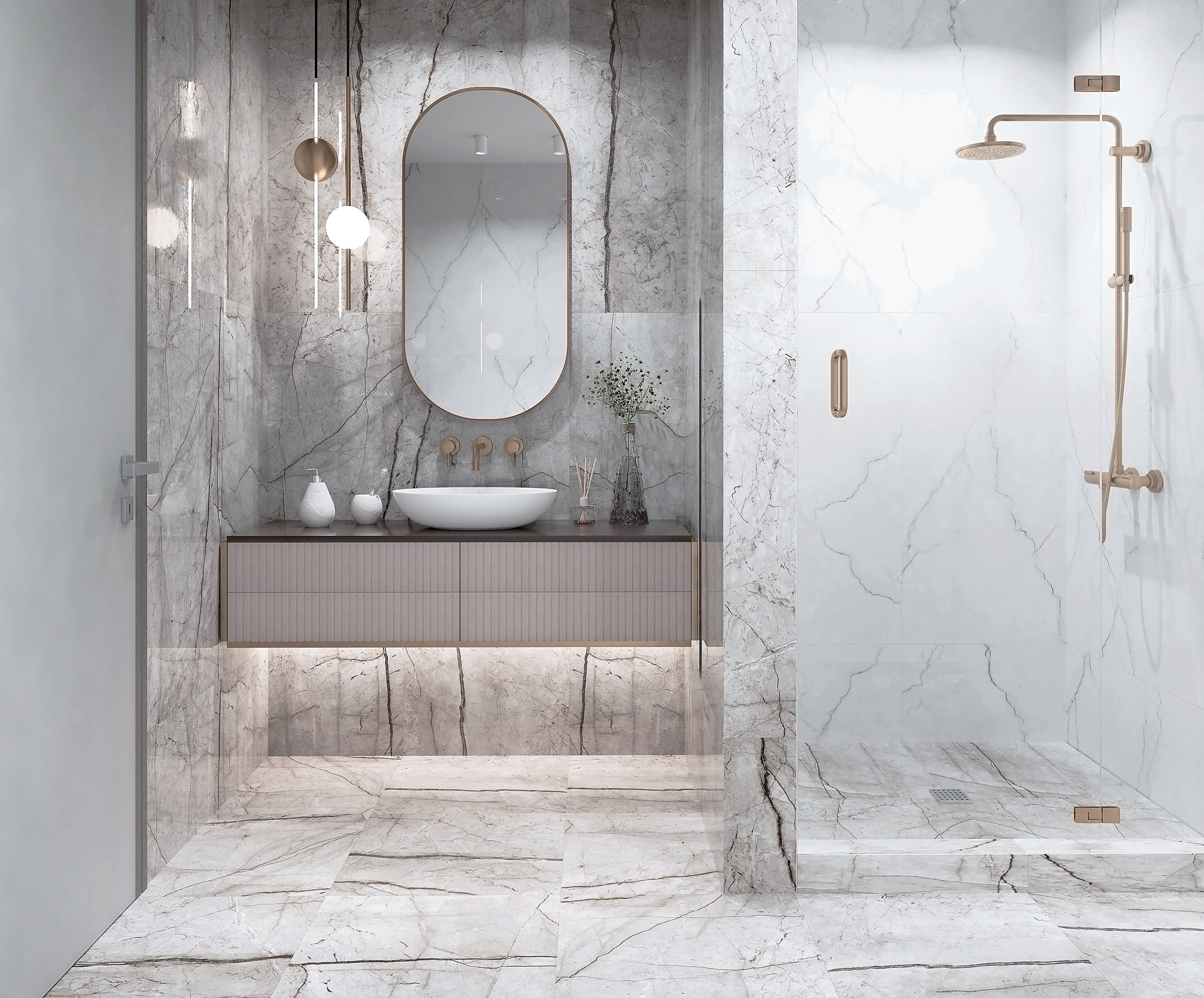 Obsidian moss gray керамогранит полированный 60x60