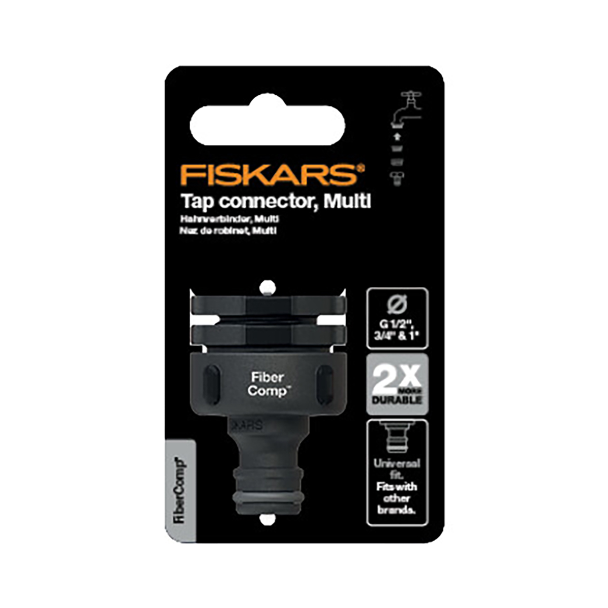 Штуцер для крана "fibercomp" multi  (1/8) "fiskars" 1027056