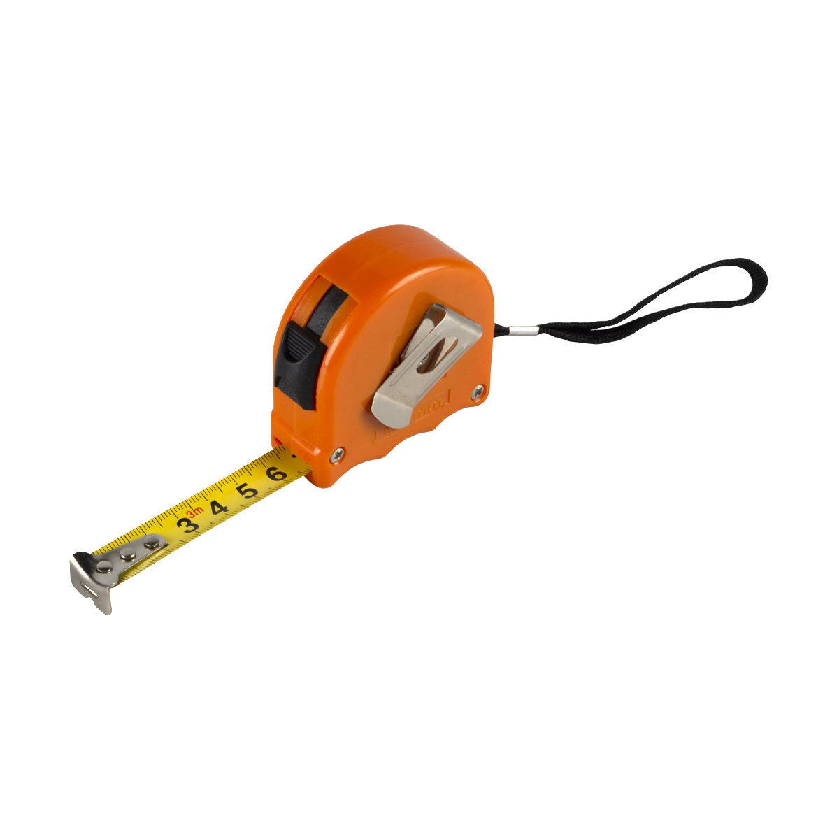 Рулетка с фиксатором,  пласт. корпус  3 м/16 мм (1/12/120) "шабашка"  020-0316