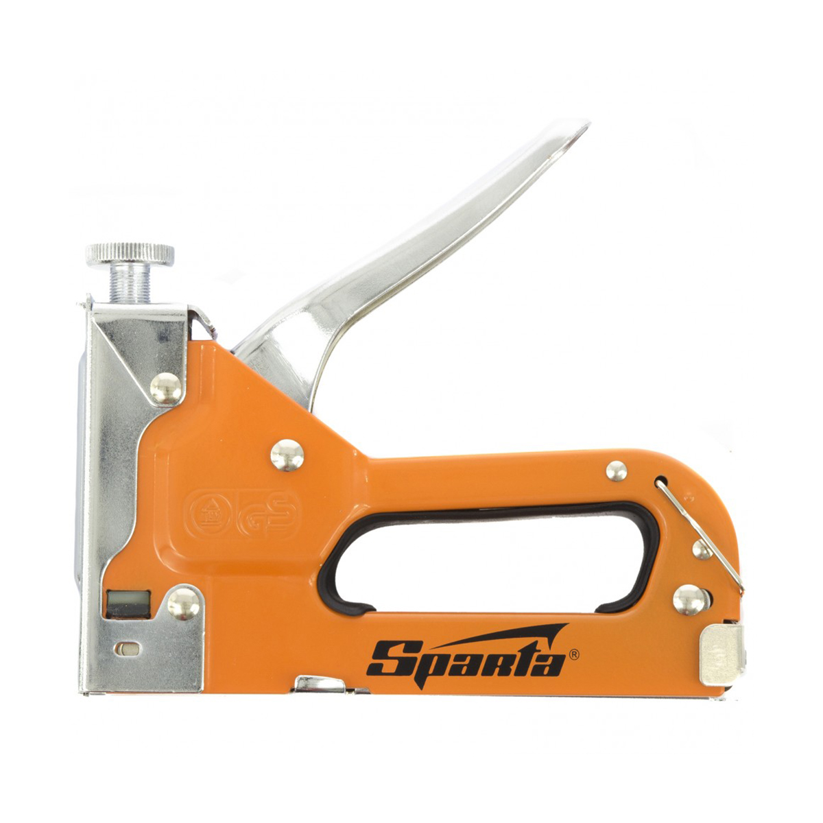 Пистолет скобозабивной регулир. (тип 53) 4-14 мм + скобы 200 шт. (1/10/40) "sparta"