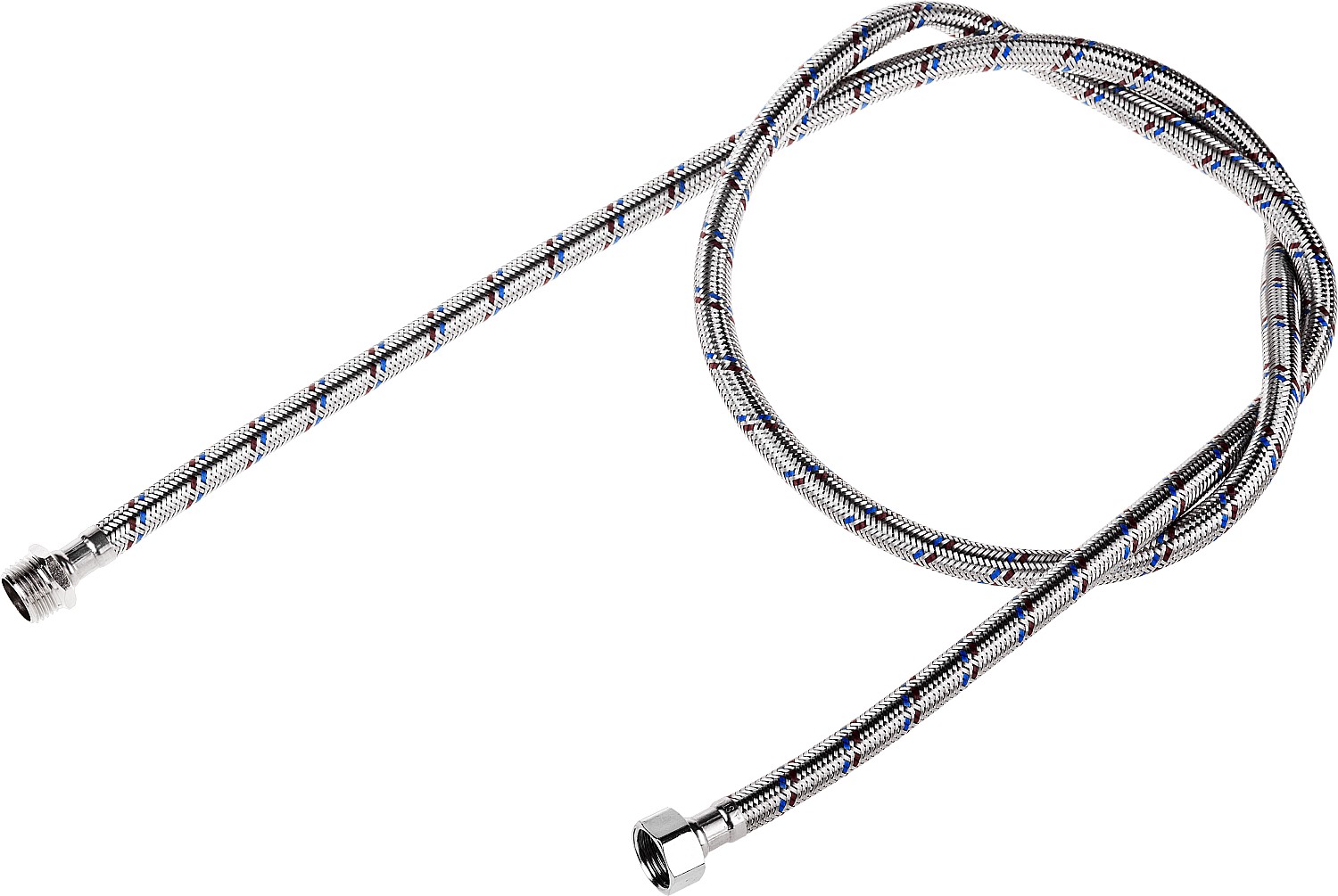 Подводка гибкая ЗУБР для воды, оплетка из нержавеющей стали, г/ш 1/2″ - 1,5м