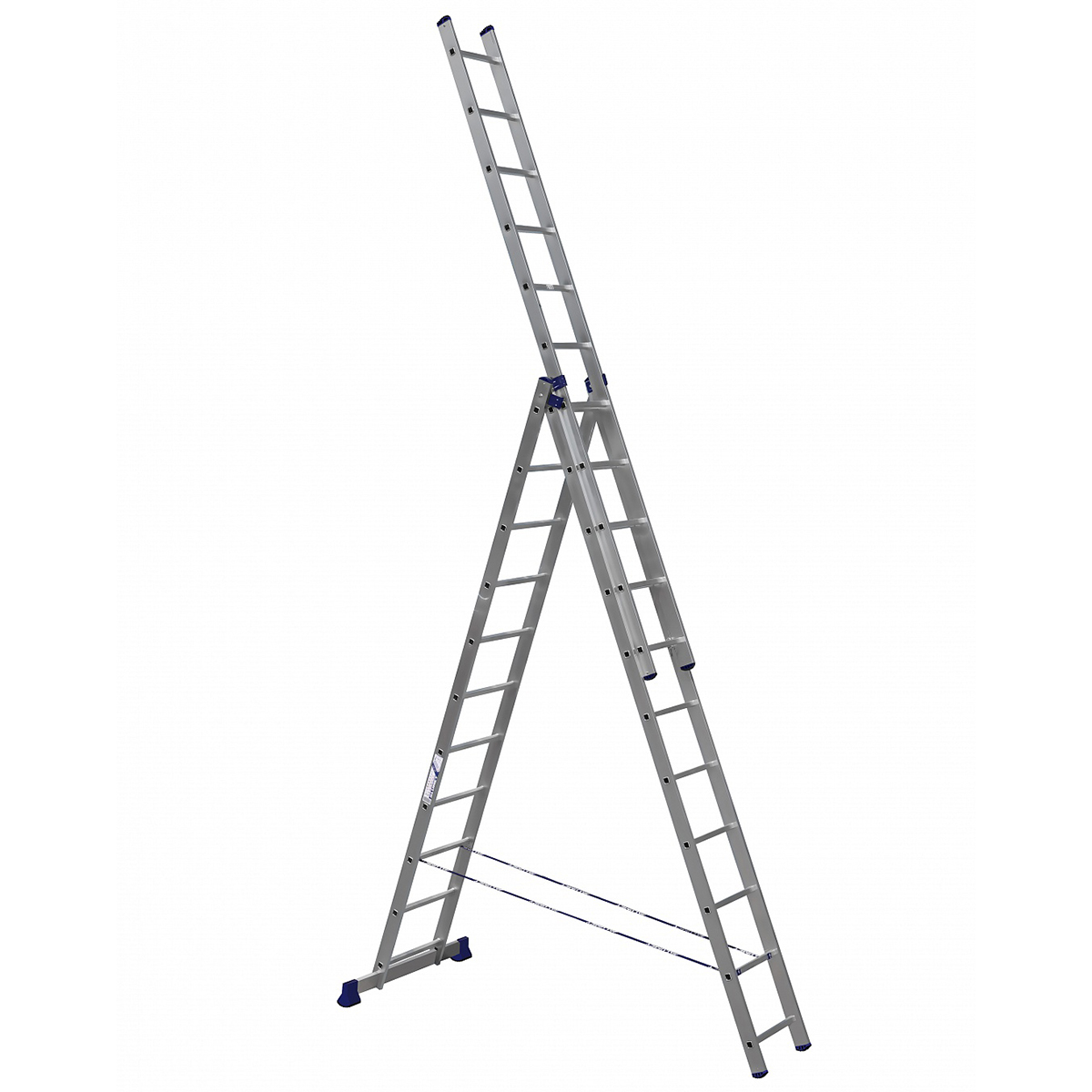 Лестница-стремянка 3 секции по 11 ступеней (1) "алюмет"