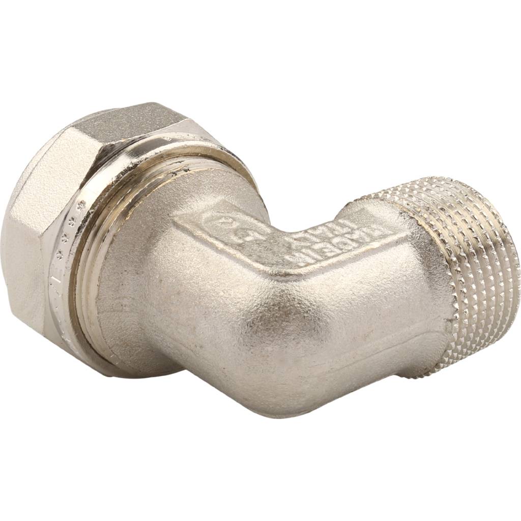 Угол переходной 26 х 3/4'' НР обжимной TIEMME для металлопластиковых труб