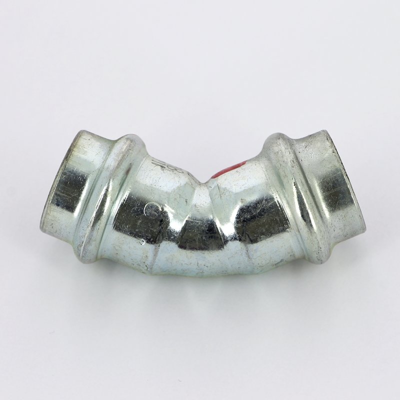 Угол пресс 45°22 оцинкованная сталь Prestabo VIEGA