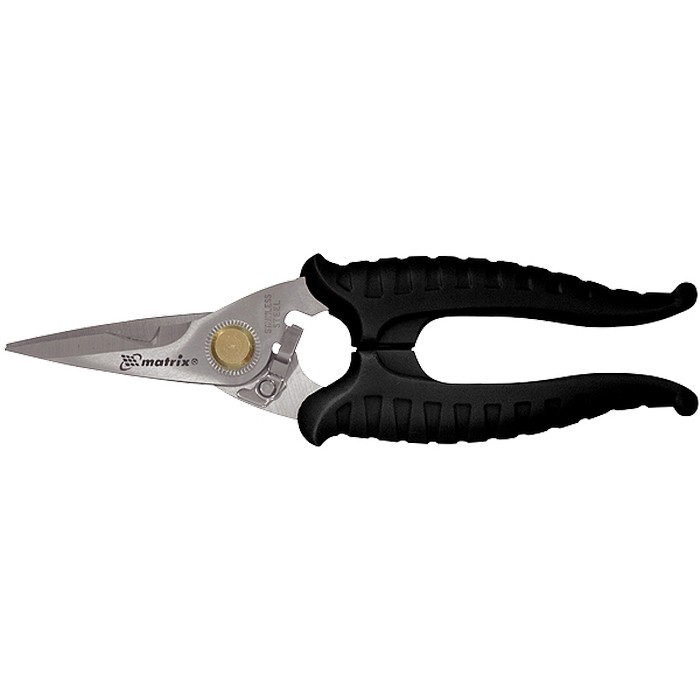 Ножницы универсальные, 183 мм, техотверстие 12 мм для кабеля Matrix (78306)