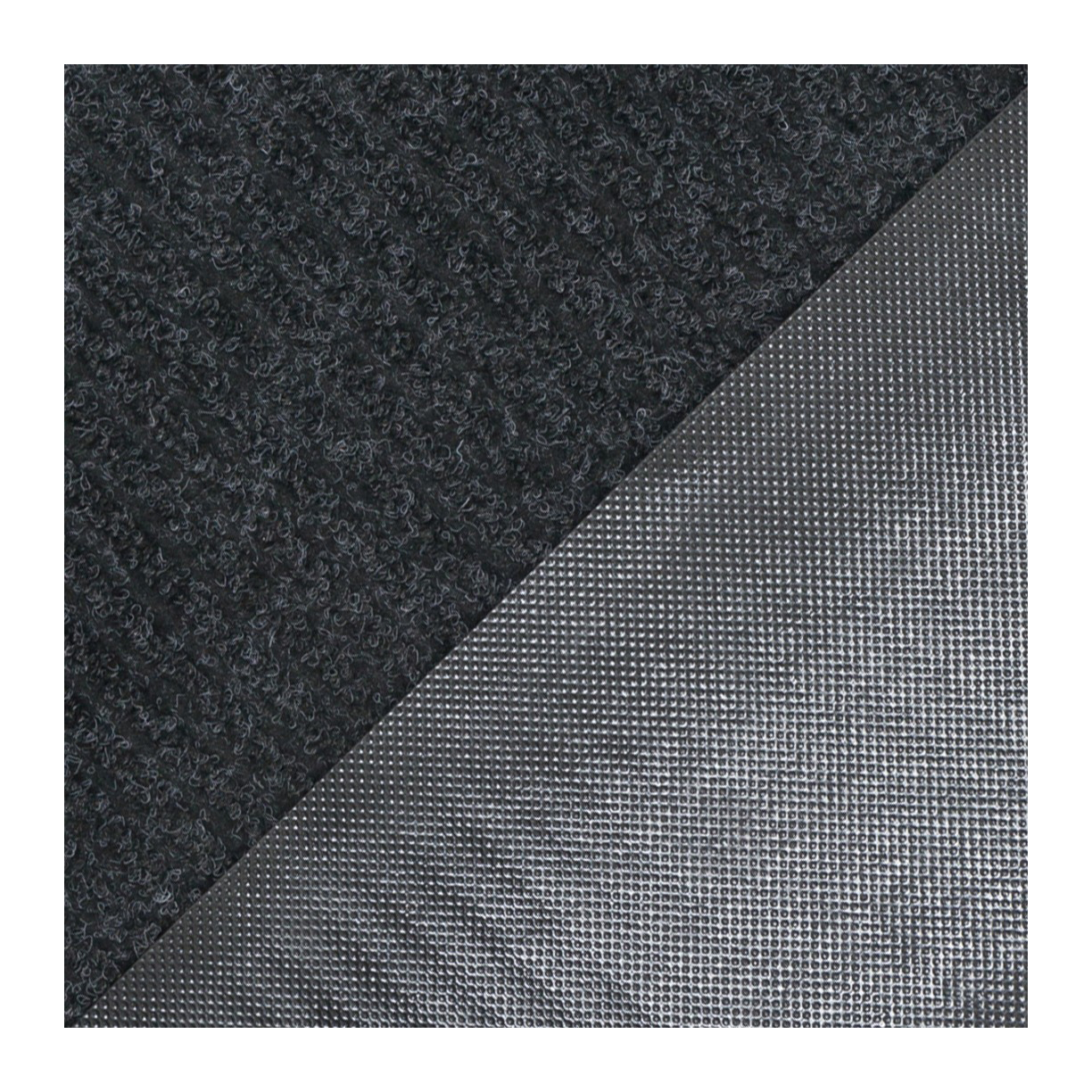 Коврик влаговпитывающий "ребристый"  50* 80 см (черный) (1/10) "sunstep" 35-043