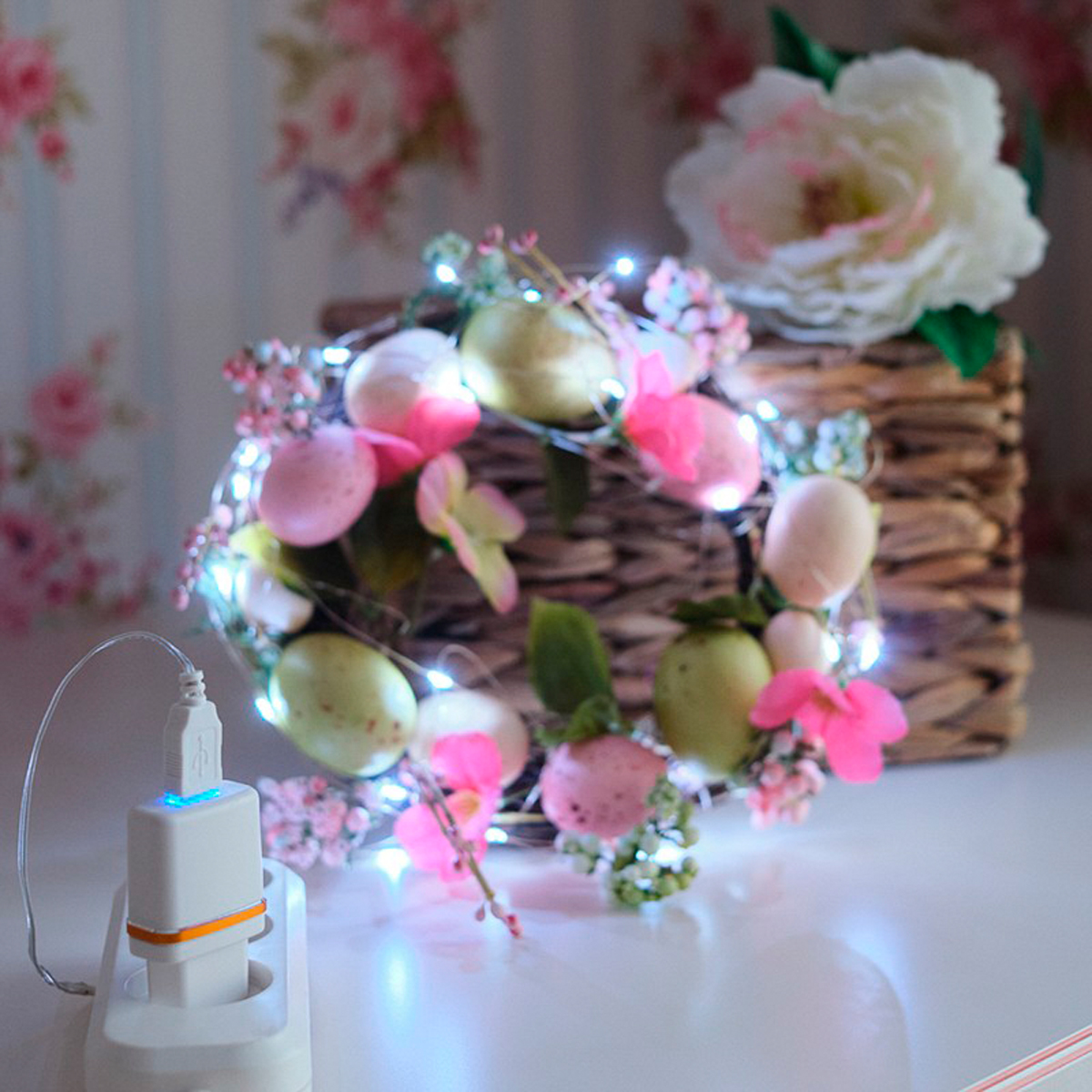 Электрогирлянда "роса" 5 м, 50 белых ламп (1/160) "neon-night" 315-965