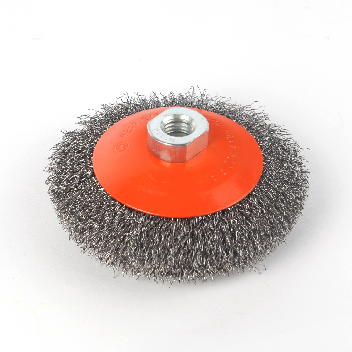 Щетка для ушм "тарелка" 115 мм  м14, гофриров. провол. (1/10) "patriot" 813010009