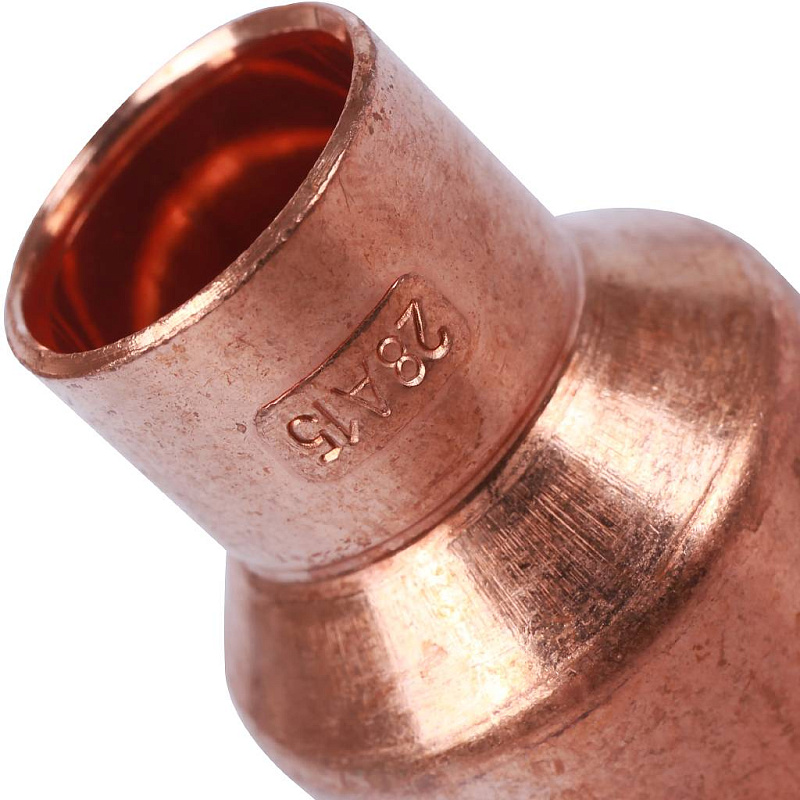 Муфта медная 28x15 переходная однораструбная SANHA под пайку 152432815