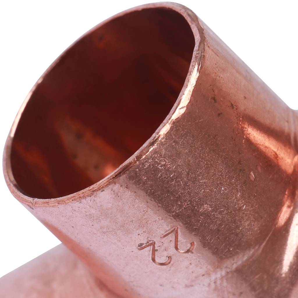 Тройник переходной 22х22х18 мм медный под пайку SANHA 15130222218