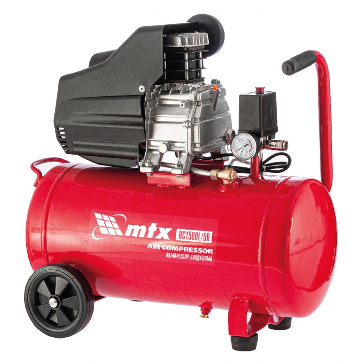Компрессор воздушный DC1500L/50, 1,5 кВт, 50 л, 210 л/мин MTX (58004)