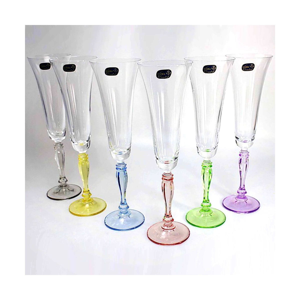 Бокал для шампанского "victoria" 180 мл (набор 6 шт.) (1/8) "crystalex" 40727/d4646/180