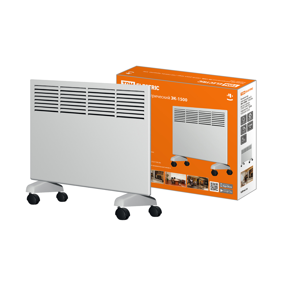 Конвектор электрич. эк-1500 1500 вт (1) tdm sq2520-1202