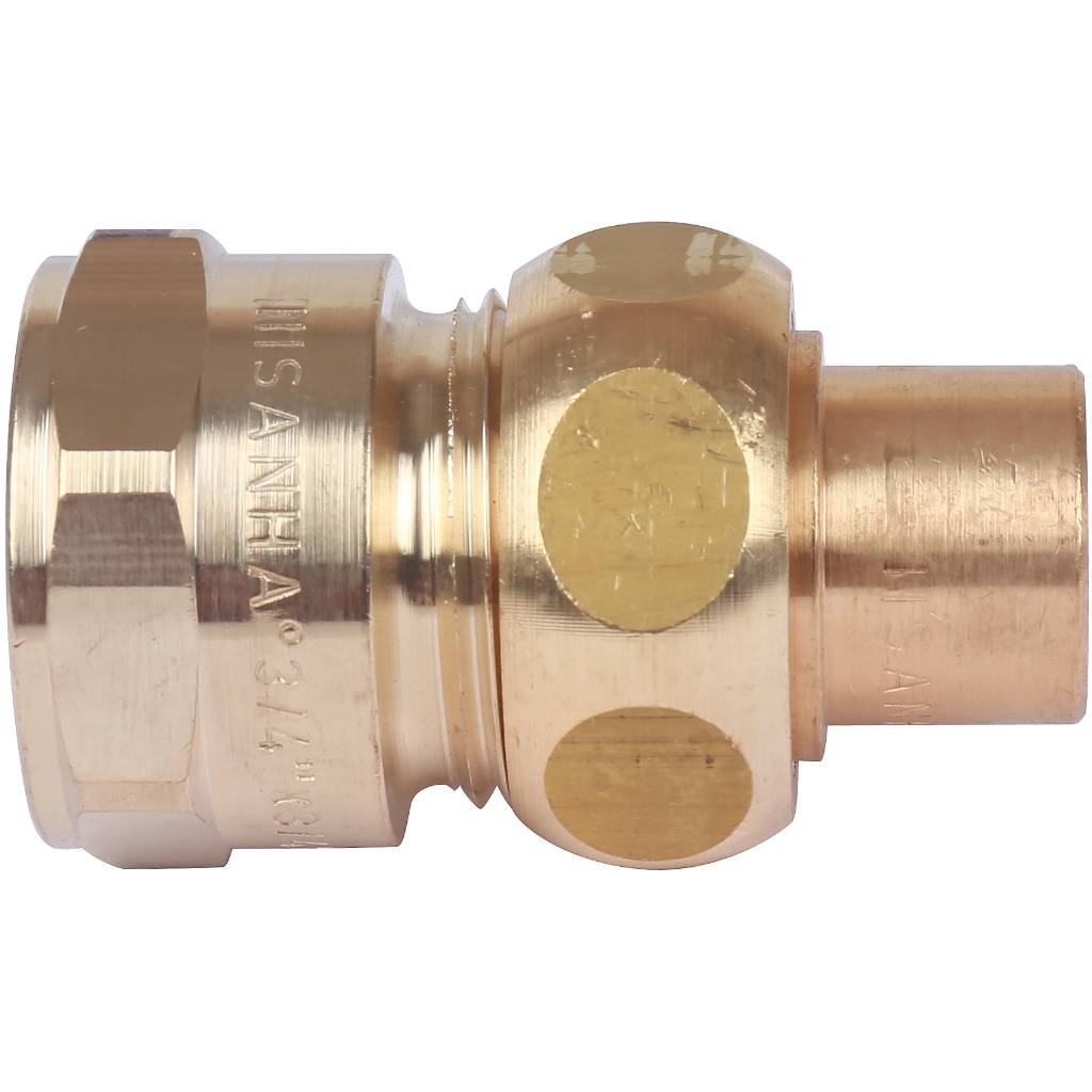 Американка (сгон) 15x3/4" ВР самоуплотняющаяся под пайку SANHA бронзовый 143401534