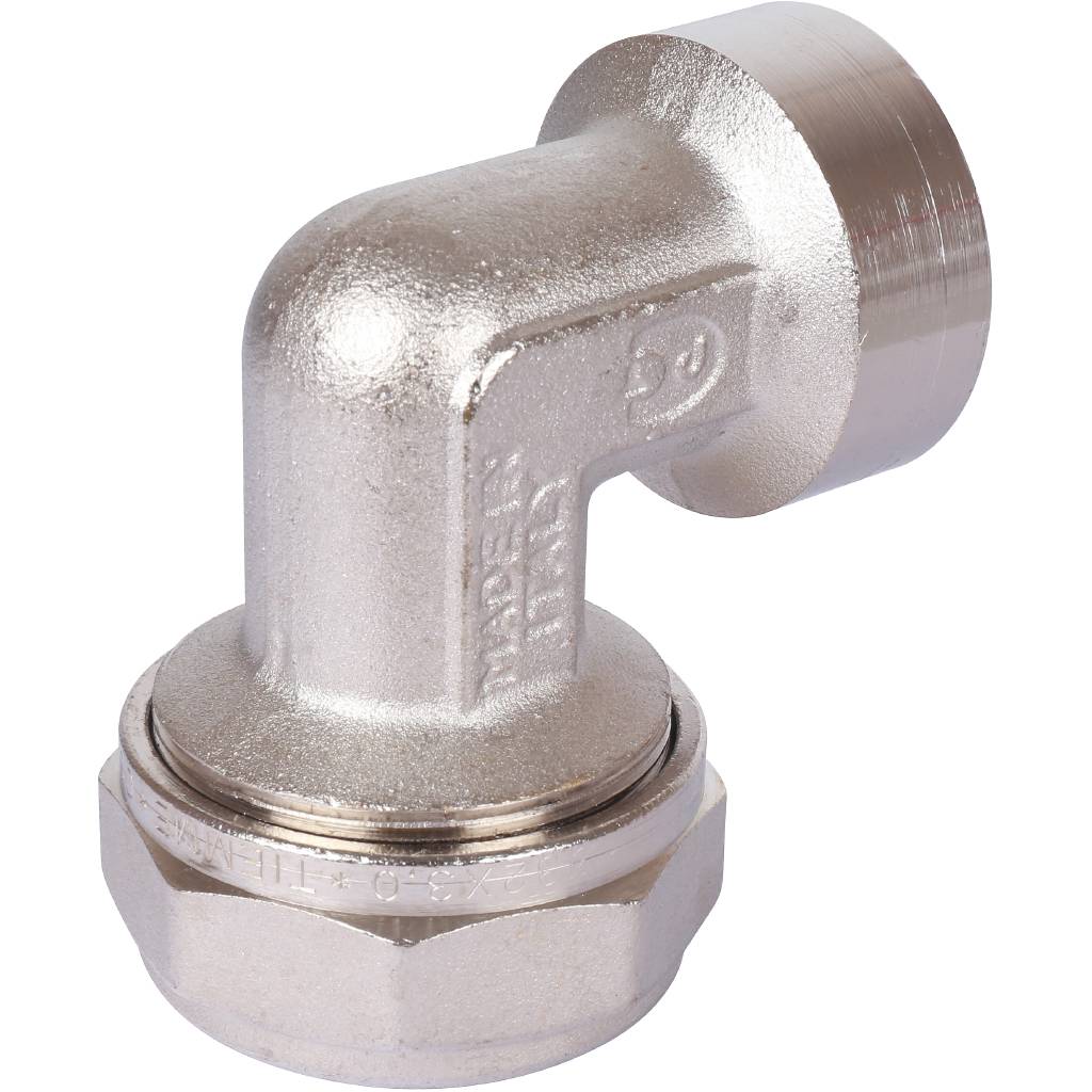 Угол переходной 32 х 1'' ВР обжим TIEMME для металлопластиковых труб