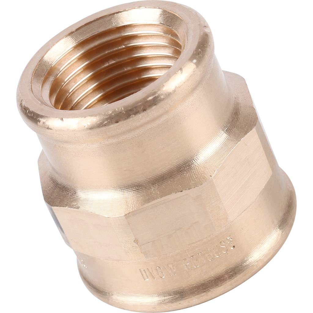 Муфта резьбовая (ВР) 3/8" x 1/4" бронза VIEGA (282103)