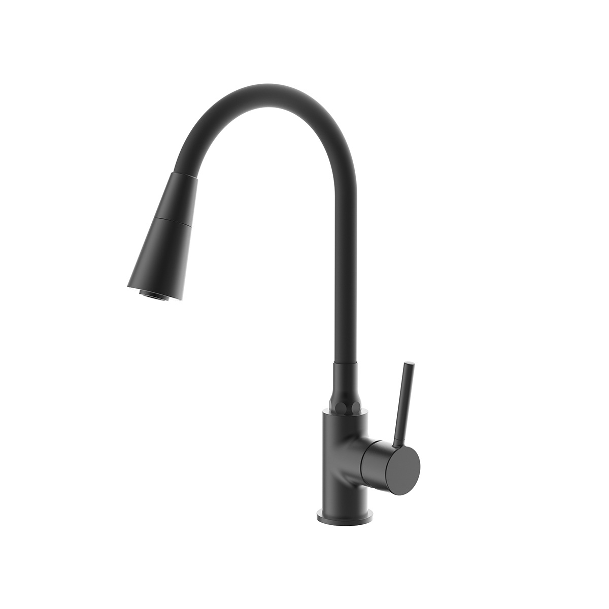 Смеситель для кухни f4044-6 гибкий излив, черный (1/10) "frap"