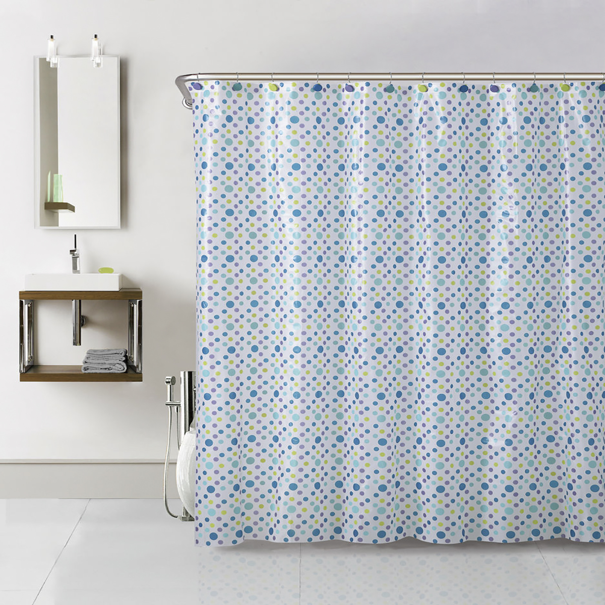 Штора для ванной 180*180 см (peva) "valle" (1/20) "swensa" swc-50-10