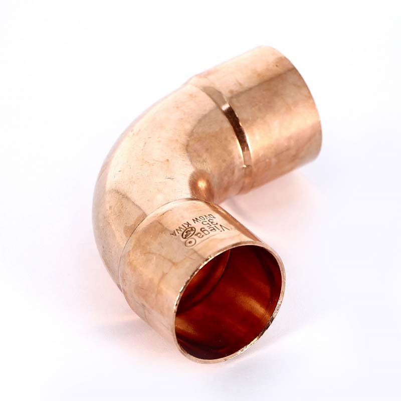 Отвод двухраструбный 90° VIEGA пайка 35 мм медный