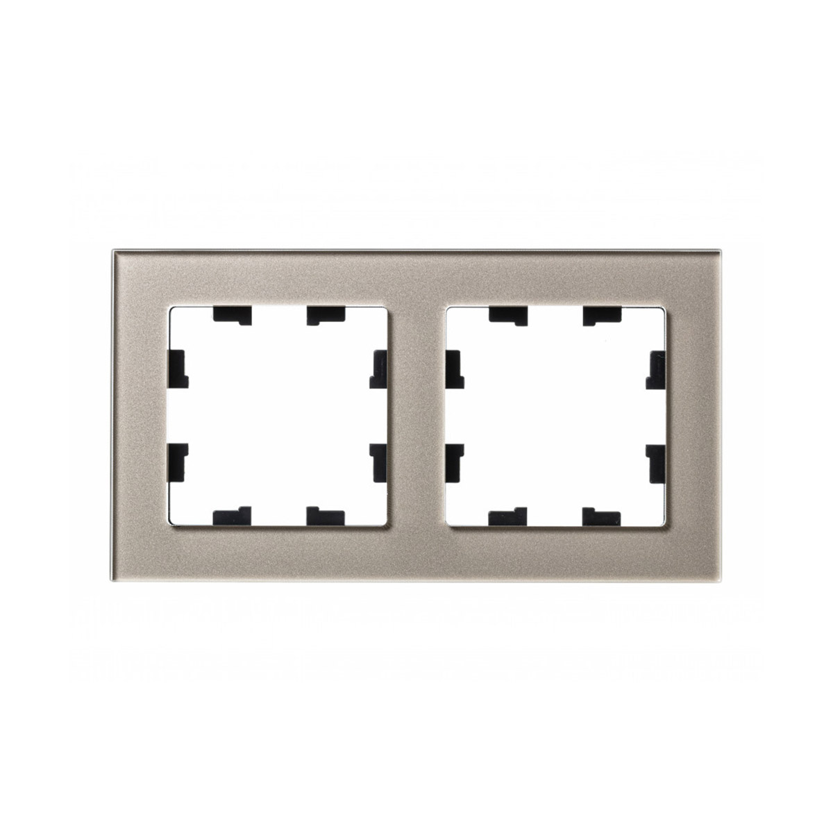 Рамка "atlasdesign nature" 2-х местн. универс., стекло, шампань (1/8/16) "schneider"