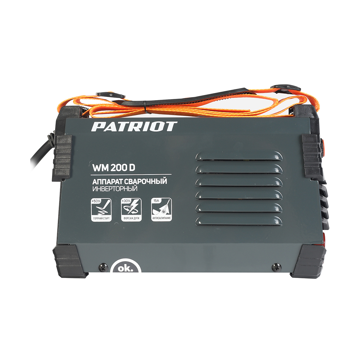 Сварочный аппарат wm200d mma  9,1 квт (1/4) "patriot" 605302020