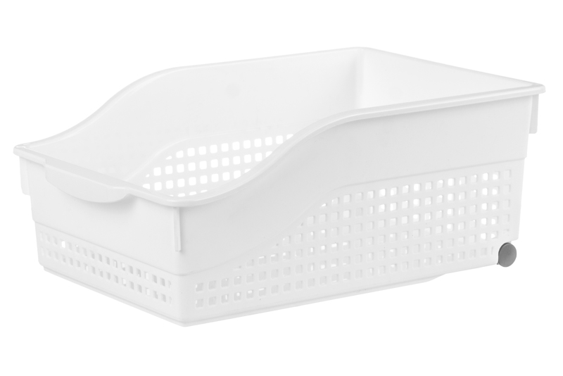 Контейнер хозяйств. "лофт" 305*210*125 мм на колесах (белый) (1/13) "виолет"