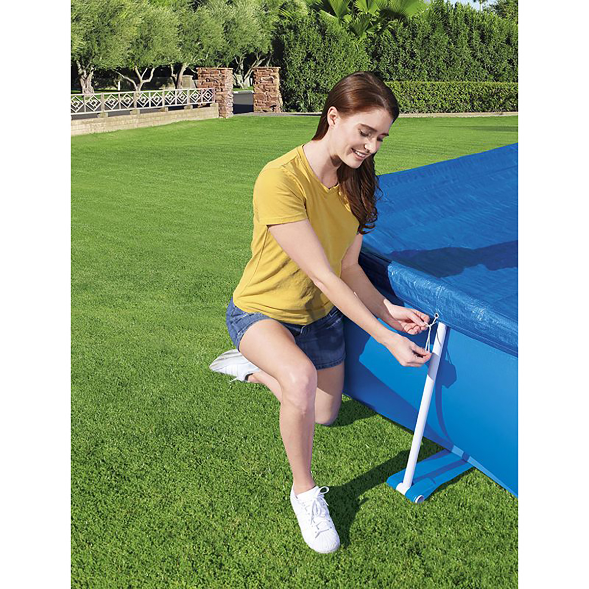 Тент для каркасных бассейнов 264*174 см (1/8) "bestway" 58105