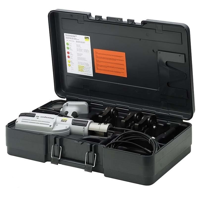 Пресс-устройство Press Gun 5 VIEGA сетевое c насадками 15, 22, 28 мм в чемодане