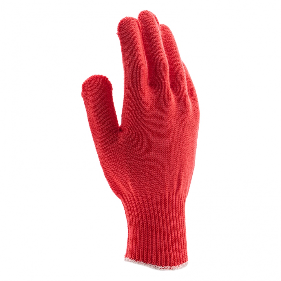 Перчатки трикотажные, акрил, ПВХ гель, "Протектор", коралл, оверлок Сибртех (68668)