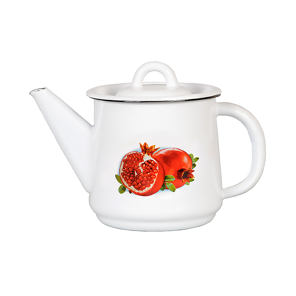 Чайник эмалиров. декор. 1 л (1/12) "стальэмаль"  1с202с