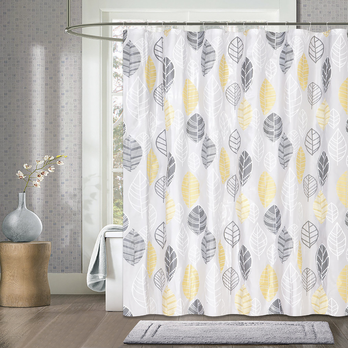 Штора для ванной 180*180 см (peva) "fall" (1/20) "swensa" swc-50-17